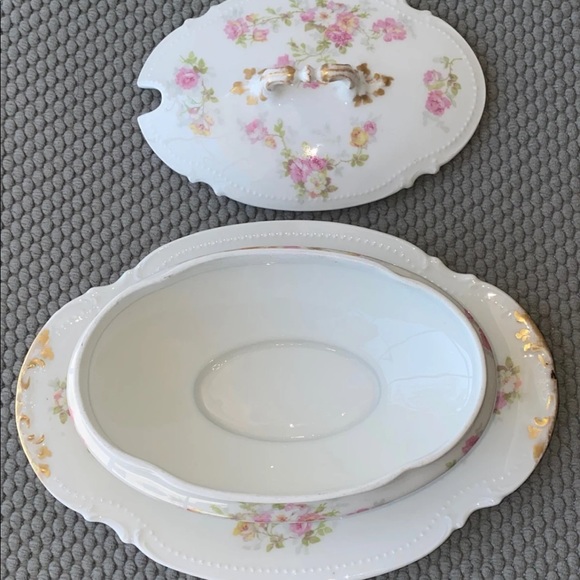 LIMOGES VINTAGE GRAVY BOAT - Picture 2 of 6